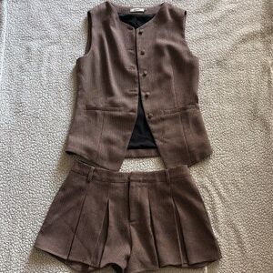 Vest and skort set